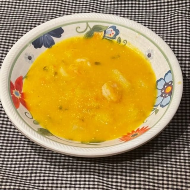 Shrimp Chowder with Coconut & Cilantro.